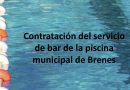 Anuncio de contratación para la explotación de servicio de bar de la piscina municipal